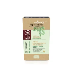 Capelvenere Colours Tinta Capelli 6,66N Biondo Scuro Rosso Profondo per Capelli Sensibili Kit Completo
