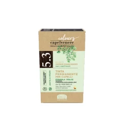 Capelvenere Colours Tinta Capelli 5,3N Castano Chiaro Dorato per Capelli Sensibili Kit Completo