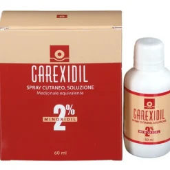 Carexidil Minoxidil 2% Spray Soluzione Cutanea Anticaduta Capelli 60 ml