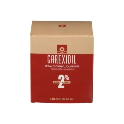 Carexidil Soluzione per Caduta Capelli 2% Minoxidil Confezione da 3 Flaconi 60ml