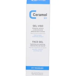 Ceramol 311 Gel Viso Idratante e Ristruttirante per Pelli Sensibili 50ml