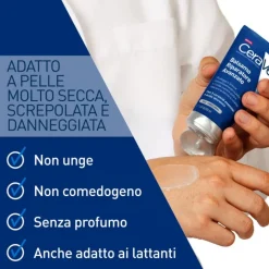 Cerave Balsamo Riparatore Avanzato Viso Corpo e Labbra Pelle Secca 50ml
