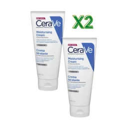 CeraVe Crema Idratante per Pelli Secche Viso e Corpo 177ml - 2 Confezioni