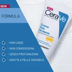Cerave Crema Idratante per Viso con SPF30 per Pelle Normale e Secca 52ml