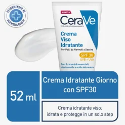 Cerave Crema Idratante per Viso con SPF30 per Pelle Normale e Secca 52ml