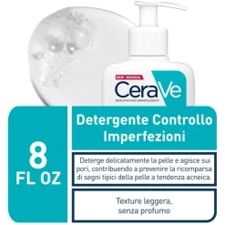CeraVe Detergente Controllo Imperfezioni per Acne e Brufoli 236ml