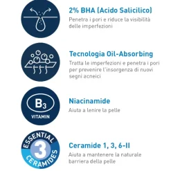 CeraVe Detergente Controllo Imperfezioni per Acne e Brufoli 236ml