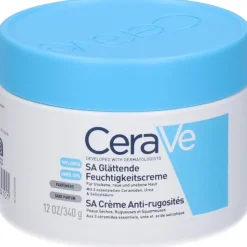 CeraVe SA Crema Levigante 10% Urea Pelli Molto Secche, Ruvide e Screpolate Flacone 340g
