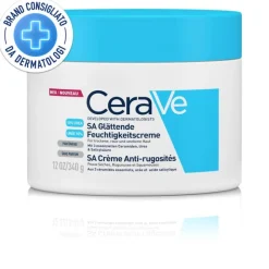 CeraVe SA Crema Levigante 10% Urea Pelli Molto Secche, Ruvide e Screpolate Flacone 340g