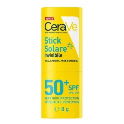 Cerave Stick Solare Invisibile per Viso e Labbra SPF50+ 8g