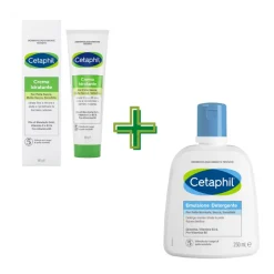 Cetaphil Crema Idratante 100 g + Emulsione Detergente 250 ml