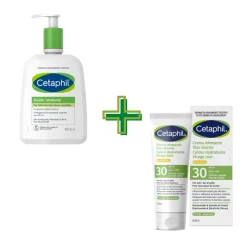 Cetaphil Crema Idratante SPF30 Viso 50ml + Fluido Idratante 470 ml