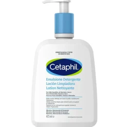 Cetaphil Emulsione Detergente per Pelli Sensibili Viso e Corpo 473ml