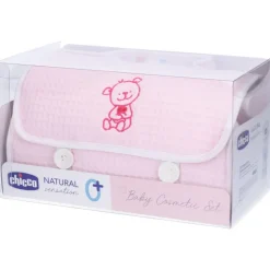 Chicco Natural Sensation Beauty Rosa kit cura bambino con beauty in cotone 200ml+150ml+16pz+100ml