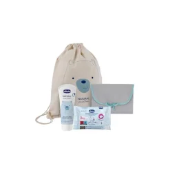 Chicco Natural Sensation Set Cambio per Cambio Pannolino Sacca 100% Cotone