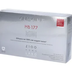 Crescina Isole Follicolari HB177 2100 Uomo TC 10 + 10 Fiale 3,5 ml