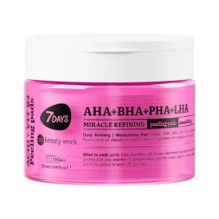 7days Peeling Pad Viso Miracoloso per Esfoliazione e Pelle Luminosa 50 Dischetti