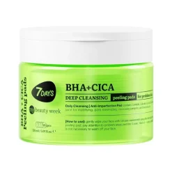7days Peeling Pad Viso Purificante per Esfoliazione e Pulizia Profonda 50 Dischetti