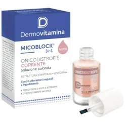 Dermovitamina Micoblock 3 in 1 Onicodistrofie per Unghie Soluzione Colorata 8ml