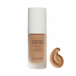 Dolomia Fondotinta Colore Ideale Oil Free Purificante 44 Miele per Pelle Uniforme e Opaca Flacone 30 ml