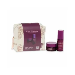 Dolomia Kit Minitaglie Rose Therapy trattamento antietà viso formato viaggio siero 15 ml + crema