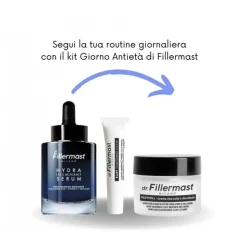 Dr. Fillermast Kit Giorno Antietà. Siero, Contorno Occhi e Crema Anti Rughe 3 Pezzi