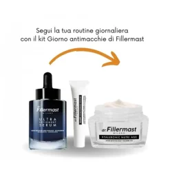 Dr. Fillermast Kit Giorno Antimacchie. Siero, Contorno Occhi e Crema 3 Pezzi