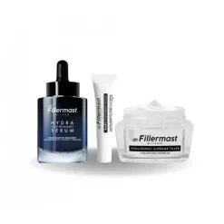 Dr. Fillermast Kit Giorno Pelle Secca. Siero, Contorno Occhi e Crema 3 Pezzi