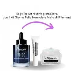 Dr. Fillermast Kit Giorno Pelle Normale e Mista. Siero, Contorno Occhi e Crema 3 Pezzi