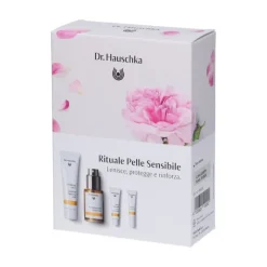 Dr. Hauschka Kit Pelle Sensibile con Latte Detergente + Lozione Tonificante + Crema Viso + Siero