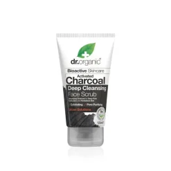 Dr Organic Scrub Viso Esfoliante Purificante al Carbone Attivo Charcoal 125ml