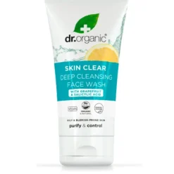 Dr Organic Skin Clear Deep Cleansing Detergente Viso per Pelle Grasse 125ml