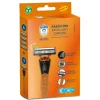 Dr Protec Rasoio Pro Excellent Comfort per Rasatura Delicata 1 Rasoio + 4 Lame di Ricambio