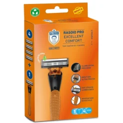 Dr Protec Rasoio Pro Excellent Comfort per Rasatura Delicata 1 Rasoio + 4 Lame di Ricambio