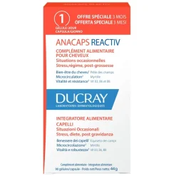 Ducray Anacaps Reactiv Integratore Caduta Occasionale Capelli 90 Capsule