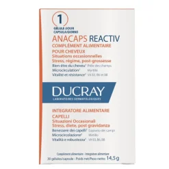 Ducray Anacaps Reactiv Integratore Caduta Capelli Occasionale 30 Capsule