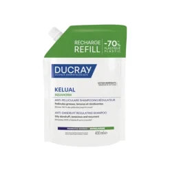 Ducray Kelual Squanorm Shampoo Regolatore Anti-Forfora Grassa Eco Ricarica 400 ml
