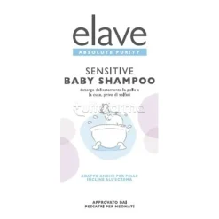 Elave Baby Shampoo Delicato per Neonati e Bambini, Senza Solfati, Flacone 400 ml