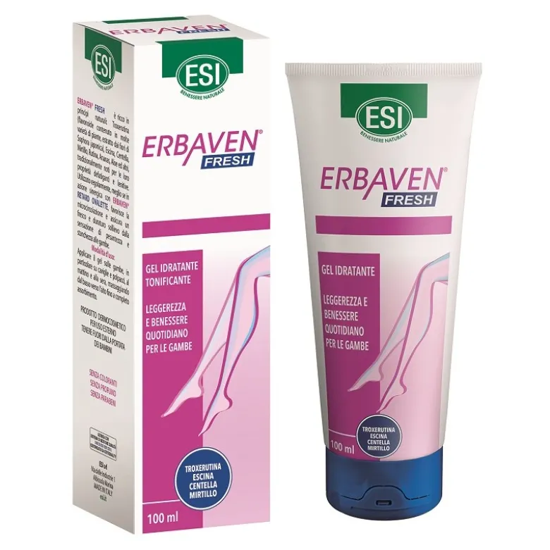 Erbaven Fresh Gel Tonificante per Gambe Fresche e Leggere 100ml