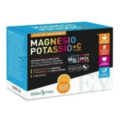 Erba Vita Magnesio Potassio e Vitamina C Integratore Ricostituente 20 Bustine