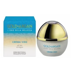 Erboristeria Magentina Gold Argan Crema Viso Idratante per Pelle Secca e Matura 50ml