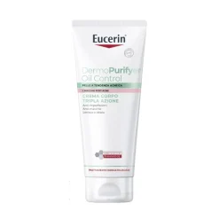 Eucerin Dermopurfyer Crema Corpo Tripla Azione per Pelle Grassa 200ml
