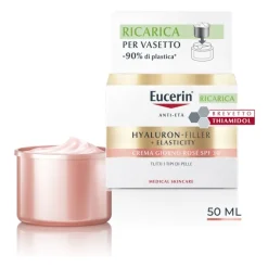 Eucerin Hyaluron-Filler + Elasticity Crema Giorno Rosè SPF30 Ricarica 50ml