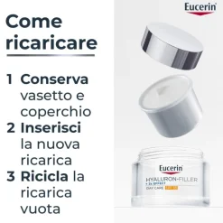 Eucerin Hyaluron Filler + 3x Effect Crema Giorno SPF30 Ricarica 50ml