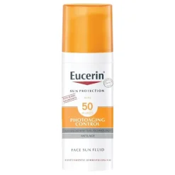 Eucerin Sun Fluid Anti Age Crema Solare Idratante e Protettiva SPF50+ 50 ml