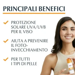 Eucerin Sun Fluid Anti Age Crema Solare Idratante e Protettiva SPF50+ 50 ml