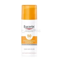 Eucerin Sun Fluid Anti Age Crema Solare Idratante e Protettiva SPF50+ 50 ml
