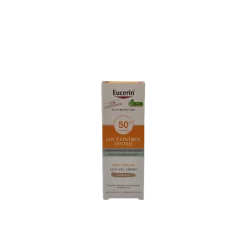Eucerin Sun Oil Control Crema Solare Riparatrice Colorazione Media Texture Asciutta SPF 50+ 50ml