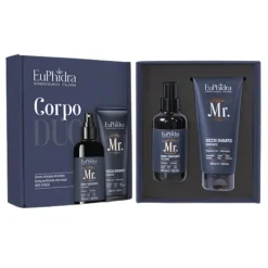 Euphidra Kit Corpo Mr. Cofanetto Doccia Shampoo e Spray 200ml