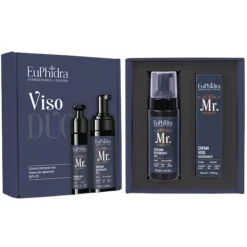 Euphidra Viso Mr. Kit Schiuma Detergente Viso 175ml + Crema Viso Rigenerante 50ml